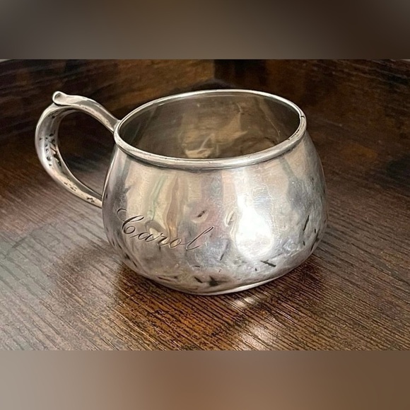 Vintage Webster Monogrammed Sterling Silver Cup #4702